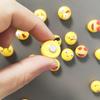 9pcs Cartoon Smiling Face Refrigerator Magnets Kitchen Home Office Whiteboards Decoration Ornaments