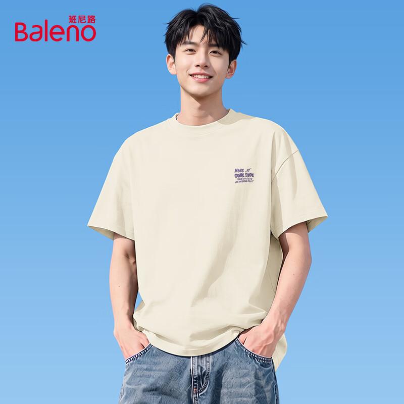 Baleno Men's JPB Letter Print Cotton T-Shirt