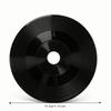 2pcs ABS Vinyl Record Coasters Black Music Disk Coasters Record Coasters  for Housewarming Gift