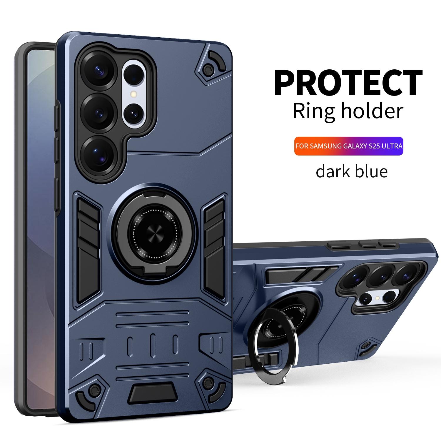 

Case For Galaxy S25 Ultra Plus Edge S25FE A56 A36 A26 A16 A06 A07 A17 Armor Shockproof Ring Stand Holder Shell Coque Fundas Galaxy A06