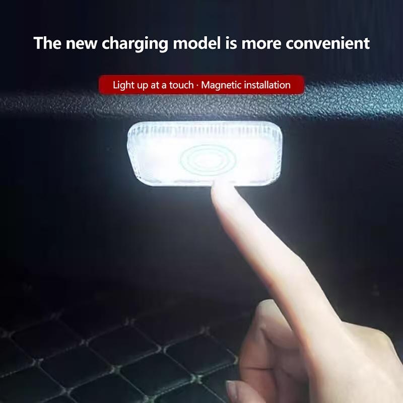 Led Touch Light Mini Wireless Car Interior Lighting Auto Reading Light, Touch Sensing, Trunk Foot Atmosphere Surround Light