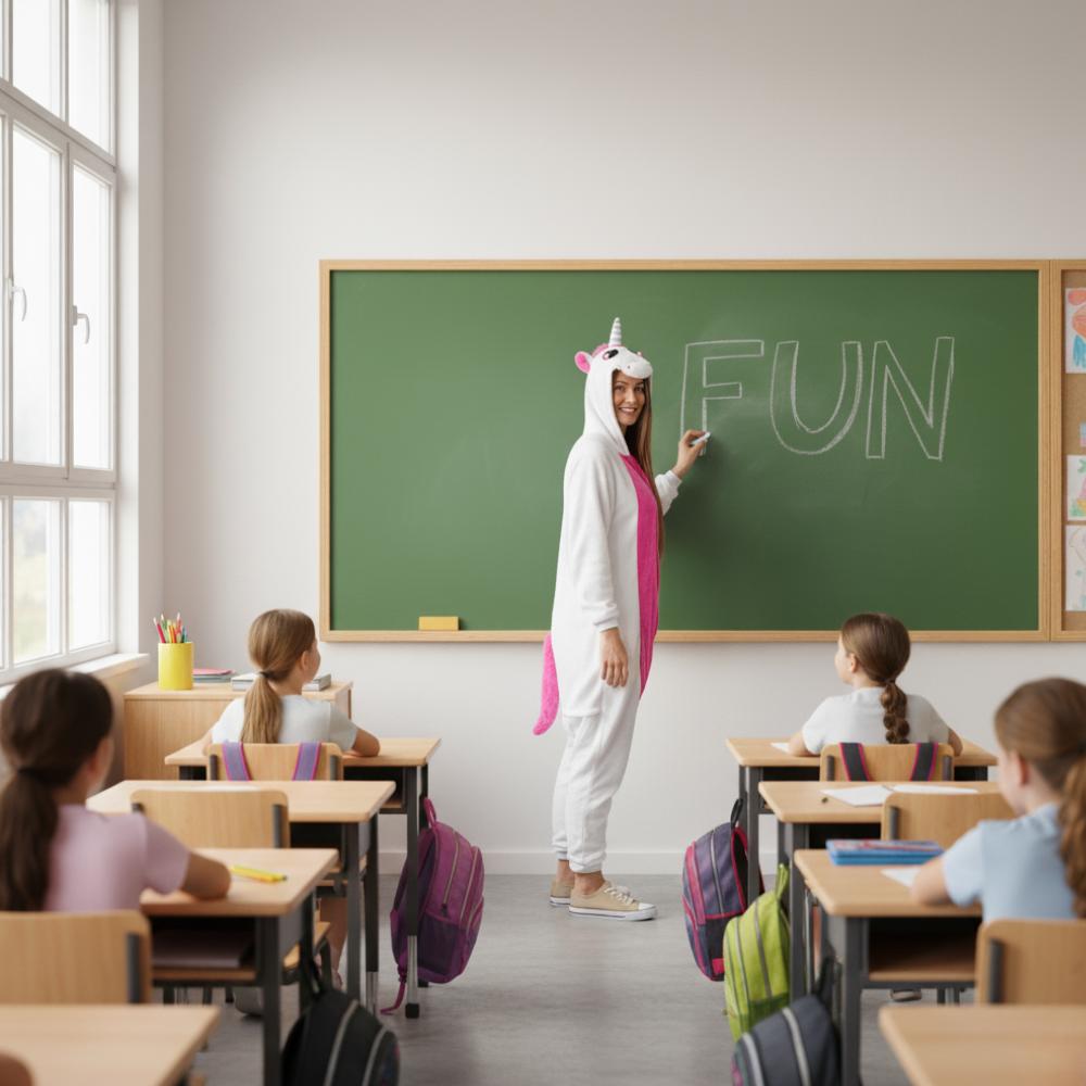 Costume kigurumi intero - unicorno con stelle Costume kigurumi intero - unicorno con stelle