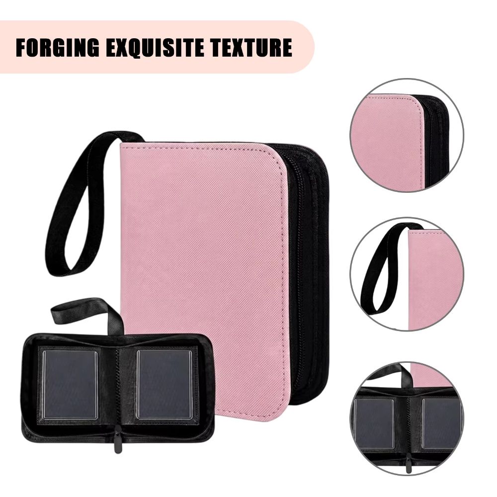 Large Capacity Card Binder PU Leather Card Collection Holder Cool Anime Card Book Anime Game