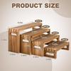 Multi-Tier Wooden Display Rack for Cakes, Figures, and Cosmetics