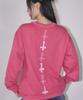 TRAVEL Cross Point Pigment Long Sleeve Red