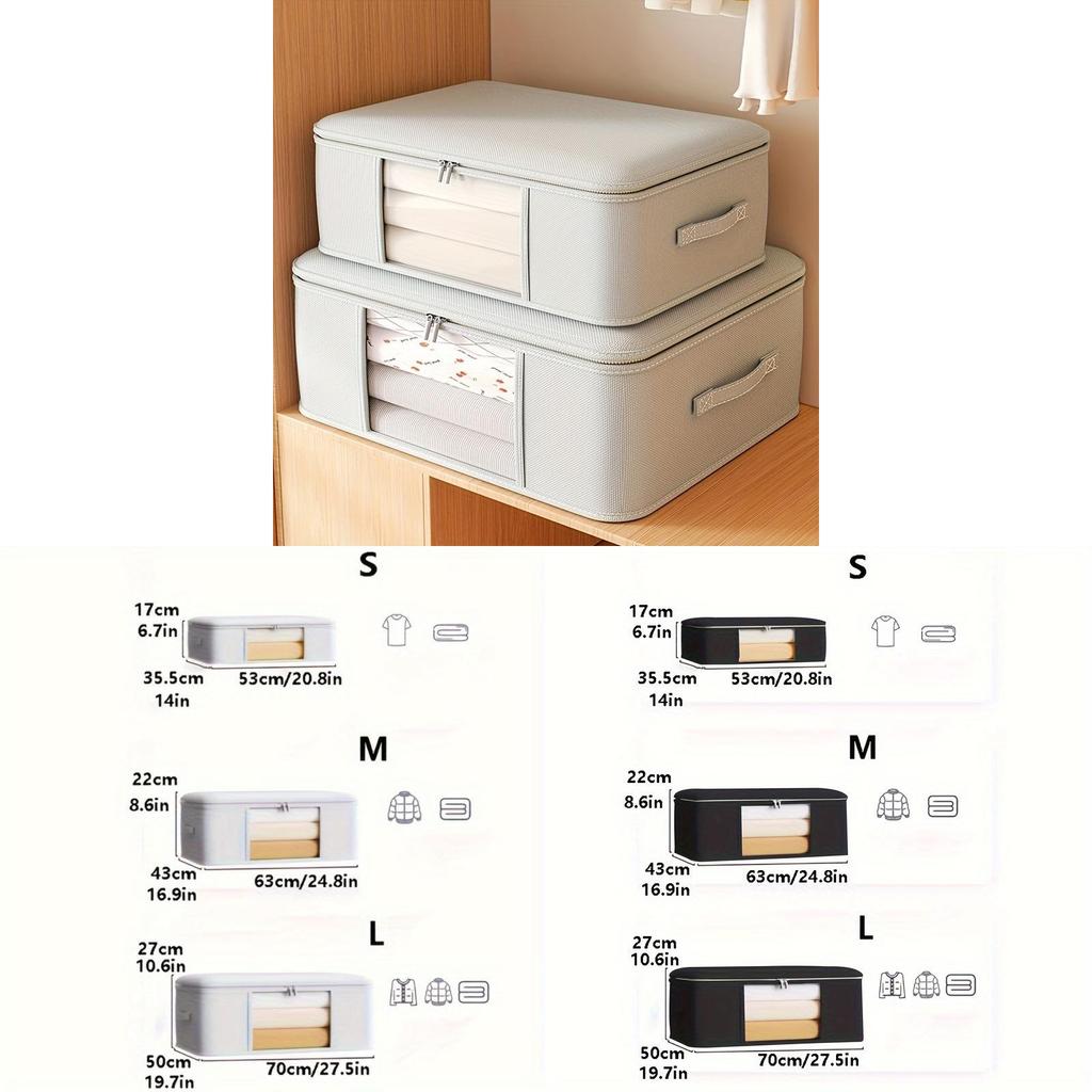 Cubeshaped Nonwoven Fabric Luggage Organization Bags For Bedroom Storage And Travel Packing