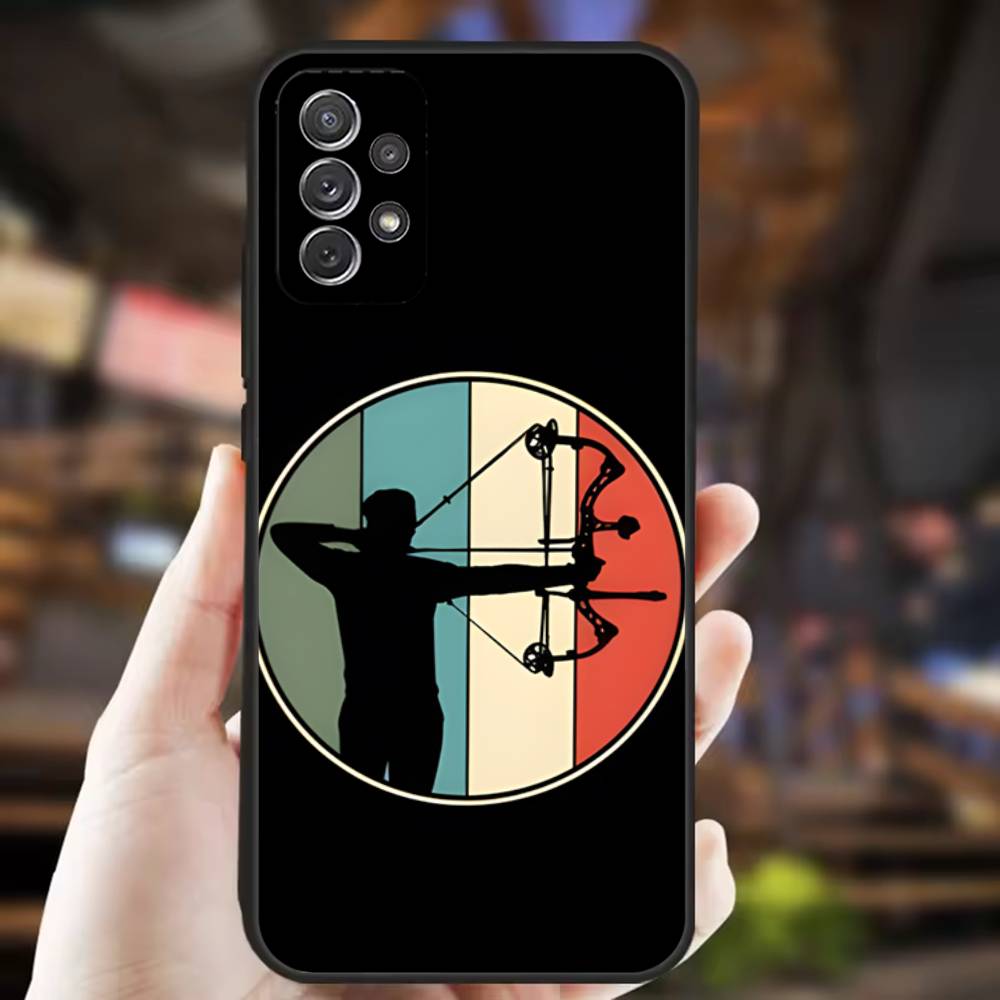 

Archery Sprot Cool Phone Case For Samsung S 25,24,23,22,30,21,10,9,Ultra,Plus,Lite,FE,4,5G Black Soft Case Samsung S22ULTRA5G