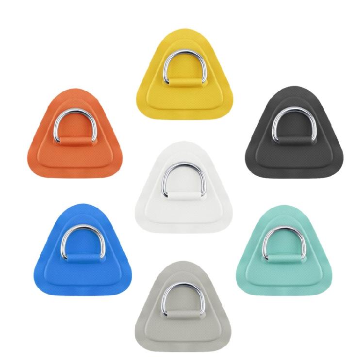 5Pcs PVC Patches with Stainless D-Ring for Dinghys Kayak Surfboard Paddle Board