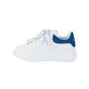 Alexander Mcqueen Oversized Sneaker Smooth Calfskin Low Top Casual Shoes Women's White Blue 553770WHGP79086