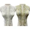 Handmade Lace Embroidery DIY Collar Appliqué Latest Design Sequins Embroidery Cloth  Bridal Party