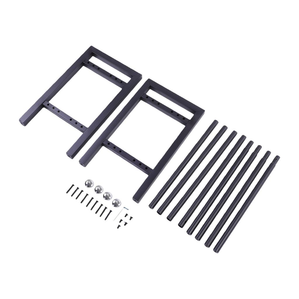 Suporte de Peso de 2 Níveis Pesado Capacidade de 300 Lbs Barra Horizontal Ajustável Suporte para Halteres para Academia em Casa