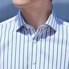 Antonio Men's 200TC 100% Cotton Striped Short Sleeve Shirt