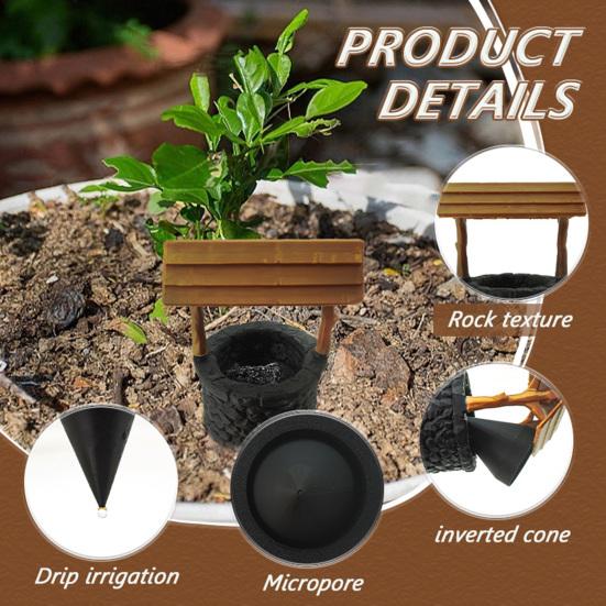 Plant Watering Well Self Watering Spike Well Design Automatic Drip Irrigation Spike for Indoor Outdoor Plants Household Gardening Tool