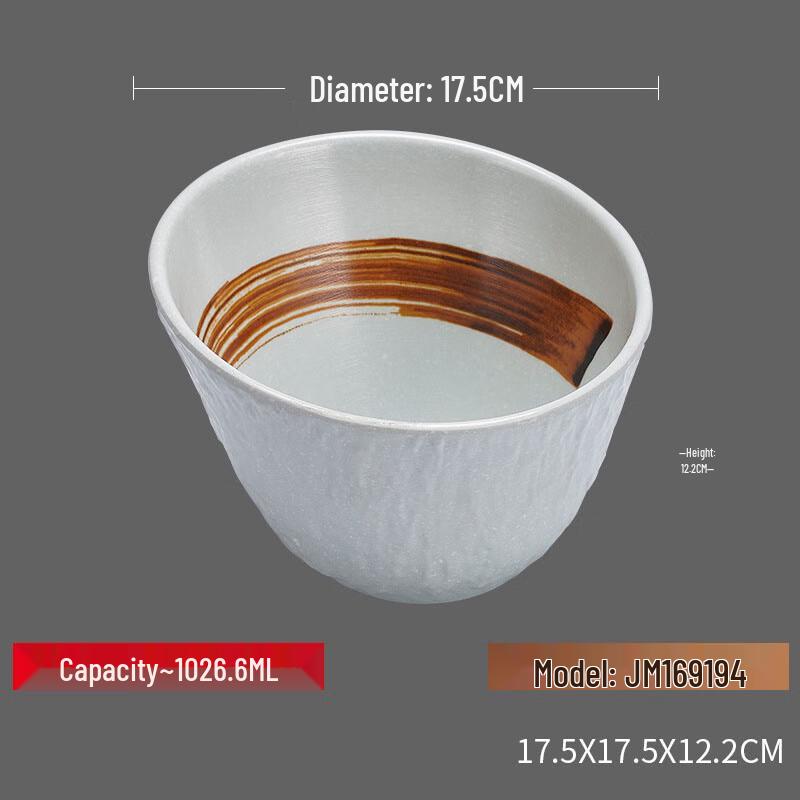 Melamine Slant Salad and Vegetable Serving Bowl