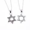 Pattern Hexagram Pendant Trendy Cool Men's Alloy Necklace Jewelry