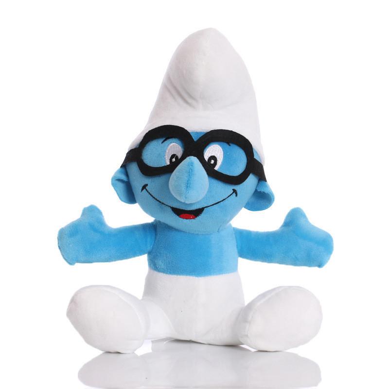 Adorable Blue Smurf Plush Doll Soft Stuffed Toy With Pp Cotton Filling For Kids