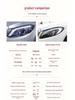 Compatible Headlight Assembly for 2014-2018 Mercedes-Benz C-Class W205 C180/C200 with Upgraded Flowing Turn Signal