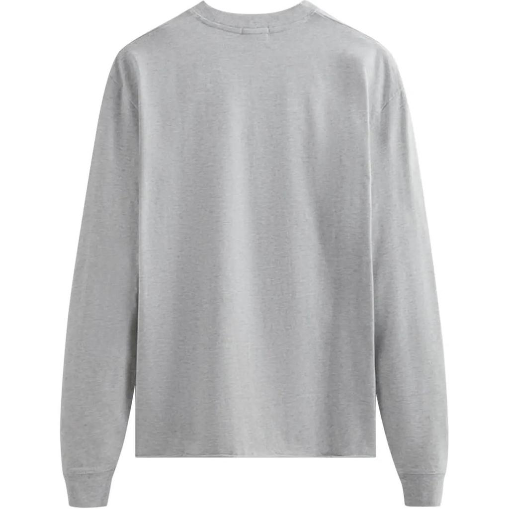 Kith Long-Sleeve Lax Tee Light Heather Grey Men Tops KHM030688-002