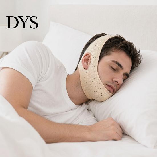 Adjustable Chin Strap Anti Snore for Men Women, Keeping Mouth Closed, Face Contour Breathable Anti-Snoring Jaw Strap, Sleeping Snoring Device Fastener