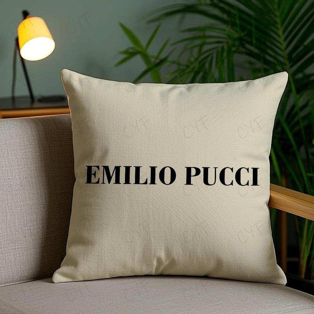 Mode Emilio Pucci Kissenbezug Milbenabweisender Kissenbezug Unsichtbarer Reißverschluss Seidig kurzer Plüsch Sofakissenbezug