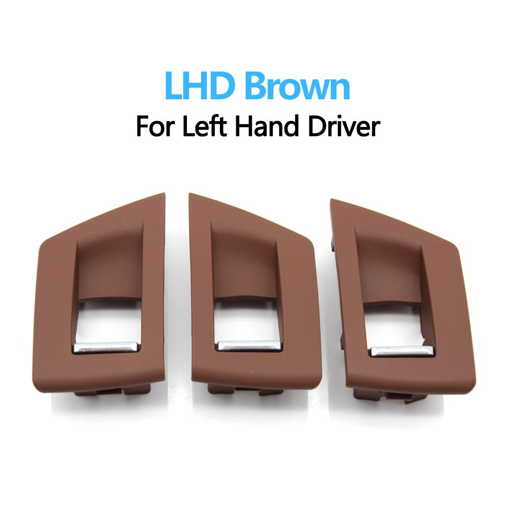 3pcs Set LHD RHD Interior Door Window Lift Adjust Switch Button Cover Trim For BMW 5 Series F10 F11 F18 520i 523i 525i 528i 535i