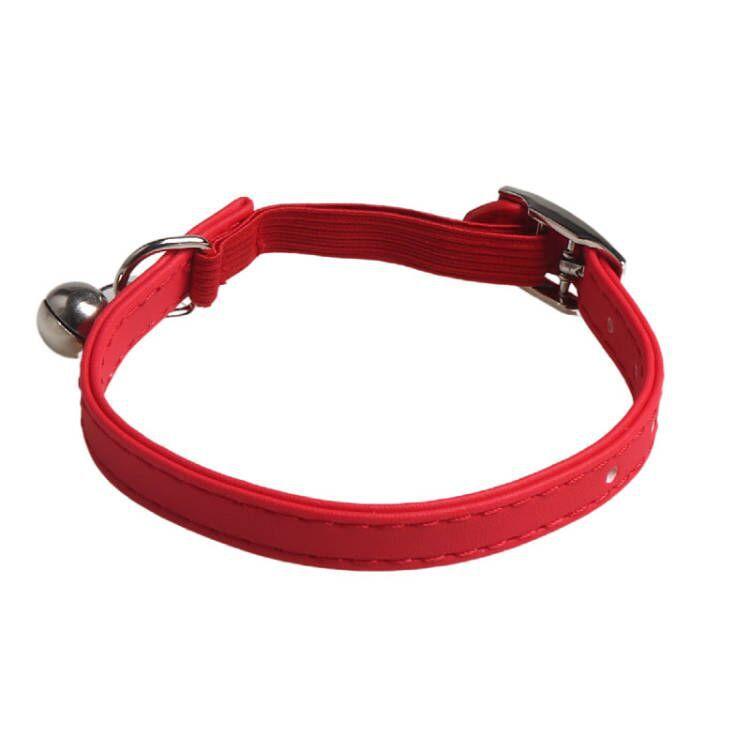 Macaron Color Cute Pet Cat Collars PU Colorful Small Collar for Cats Cat Harness Kitten Collar Pet Air Tag Cat Collar Cats