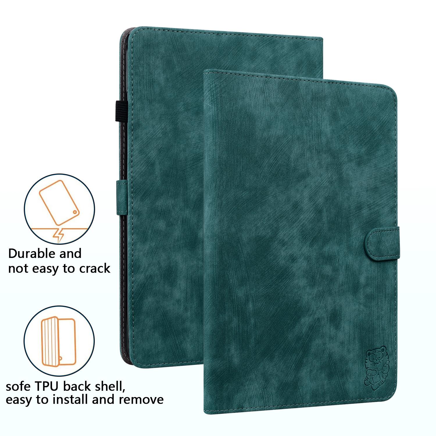 

For Redmi Pad Pro 12.1 Inch 2024 Case Cute Tiger Flip Case for Xiaomi Redmi Pad 2 Pro 12.1 Inch 2025 Foldable Stand Tablet Cover RedmiPadPro12.12024 зелёный