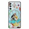 3D Emboss Case For Samsung Galaxy S25 FE Case Flowers Black Silicone Soft Back Cover For Samsung S25 Plus M36 Phone Case Shell