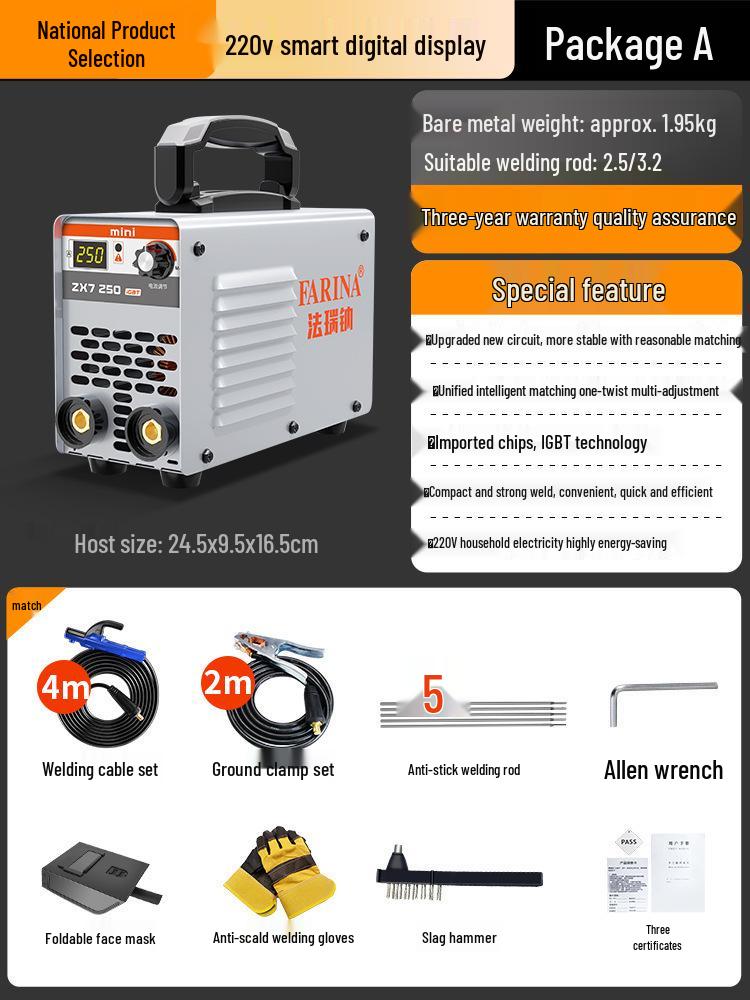 Dual Voltage Handheld Welding Machine: 220V/380V, Portable, Household & Industrial Use, Pure Copper
