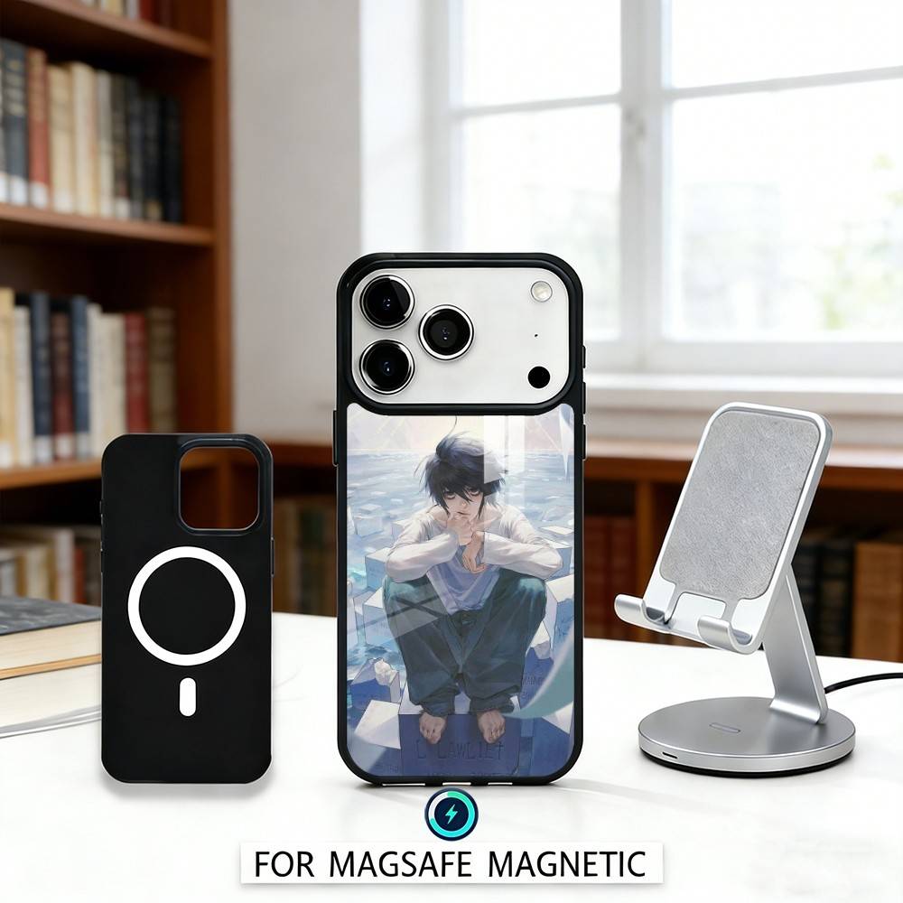 D-Death N-Note Anime Phone Case For iPhone 17,16,15,14,13,12,Pro,Max For Magsafe Magnetic Wireless Charging