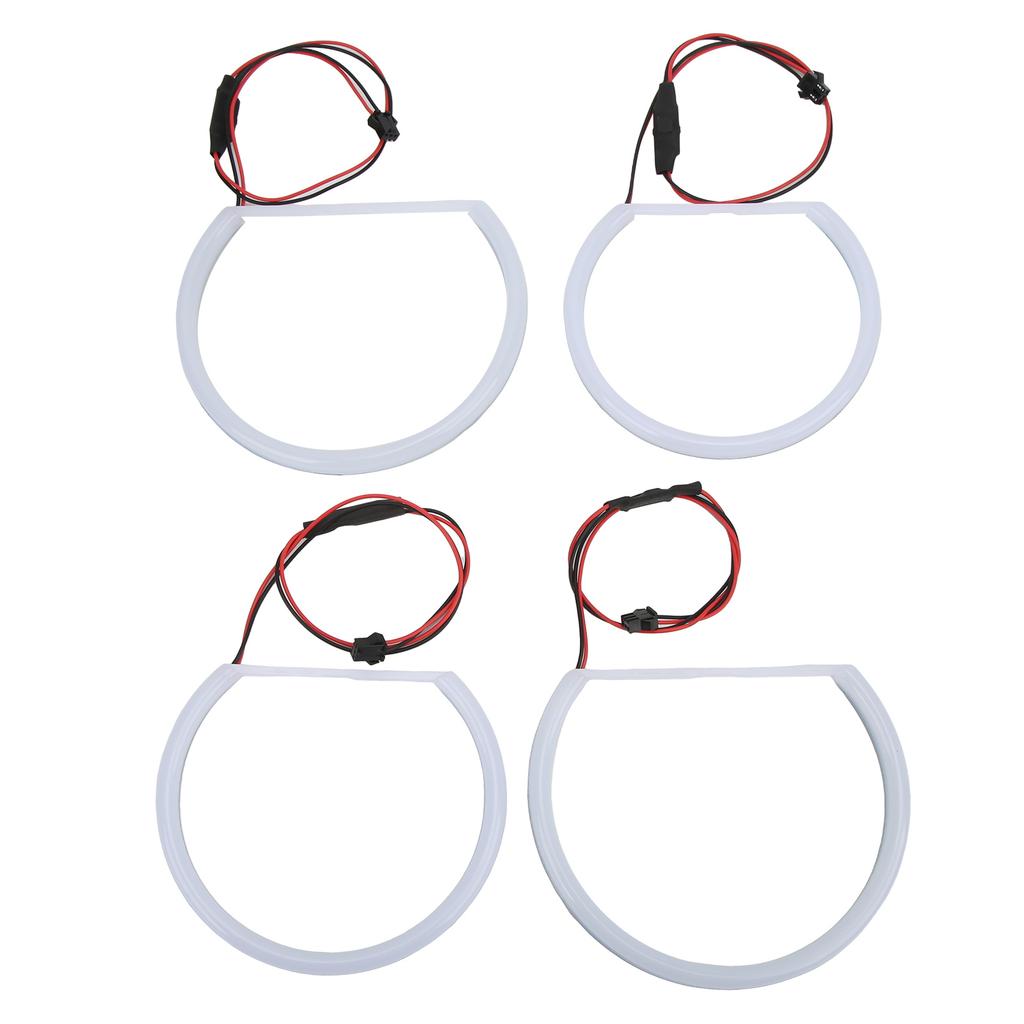 LED Angel Eyes Halo Rings Lighting Kit White Light Car Modification Replacement for E90 E91 E46