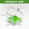 Durability Bird Feeders Two Separate Food Chambers Transparents Container Tracking Effortlessly Refill Stable Cage