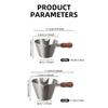 200ML 304‑Stainless Steel Measuring Cup With Scale, Espresso & Milk Frothing Pitcher, Food‑Safe Thickened Coffee Jug With Handle, Kitchen Gadget