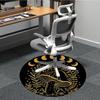1pc Moon Phase Mushroom Phase Office Round Area Rug,  Mat Suitable For Office, Under Office Chairs Bedroom Living Room Home Decor, Room Deco