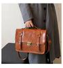 School Bag for High School Faux Student School Shoulder Satchel Preppy Traditional Retro PU 31 X 23 X Can Be Worn Lightweight One Size Fits [Rosesky]