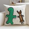 Quirky JJogumanS Cushion Cover Breathable and skinfriendly linen pillowcase square removable and washable cushion