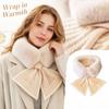 Women's Striped Knit Neck Warmer Scarf, Thick Winter Neck Gaiter for Cold