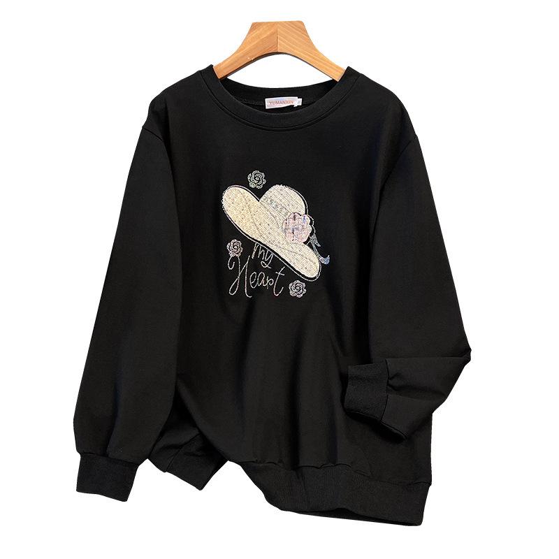 Plus Size Loose Autumn Hoodie - Sizes 150 To 170 Cm (200/300/350 Jin)