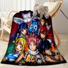 Fantasy Anime Characters Personalized Text Blanket Gift Customizable Blanket Comfortable Perfect for Bed Living Room Home Decor Seaside