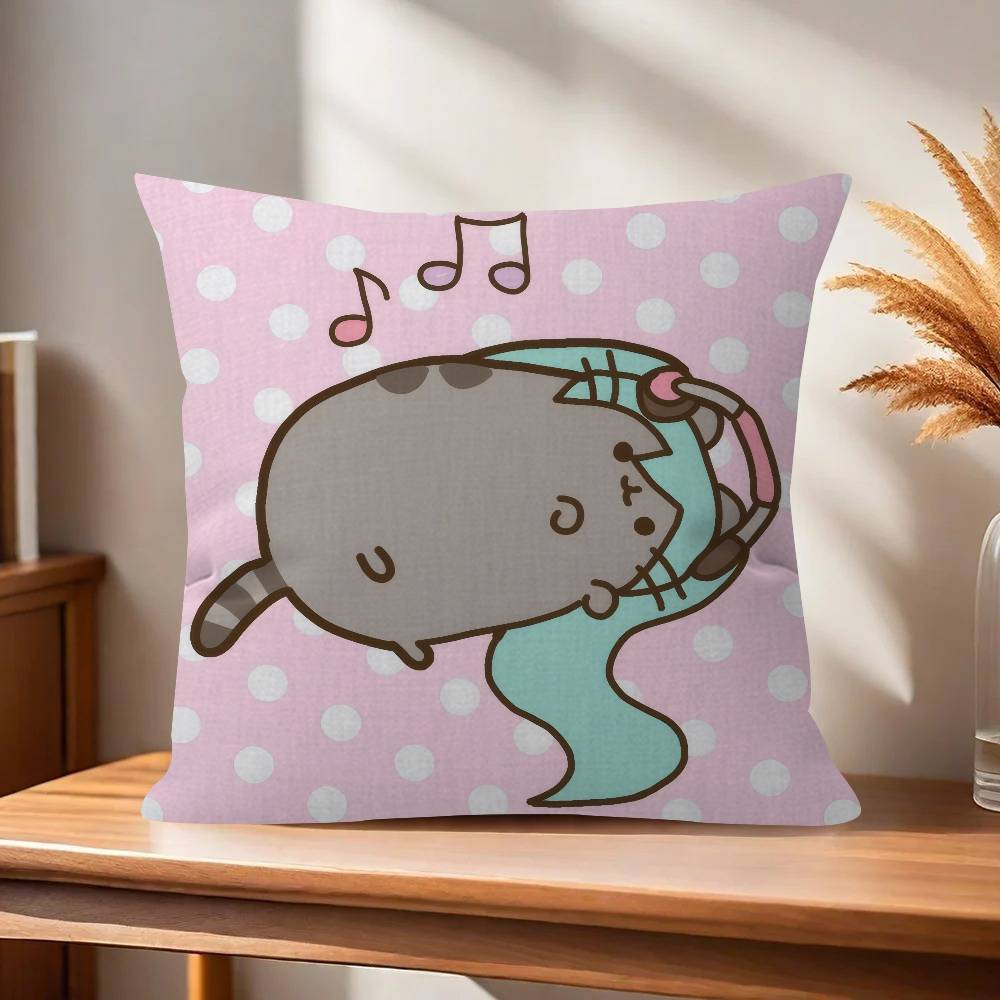 Pillow Gifts Home Office Furnishings Bedroom Sofa Car Cushion Cover case xcm Cute PpusheenS CUTE 30cmx30cm