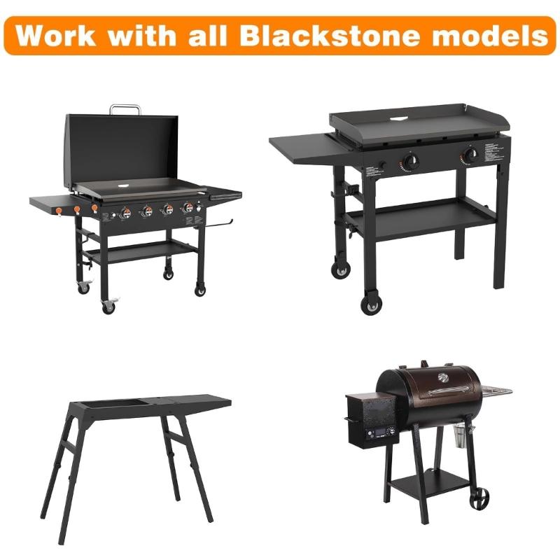 4PCS Durable Rubber Griddle Leveling Feet Keep Your Grills Stable On Grass Concrete Or Uneven Ground Barbecue Pads