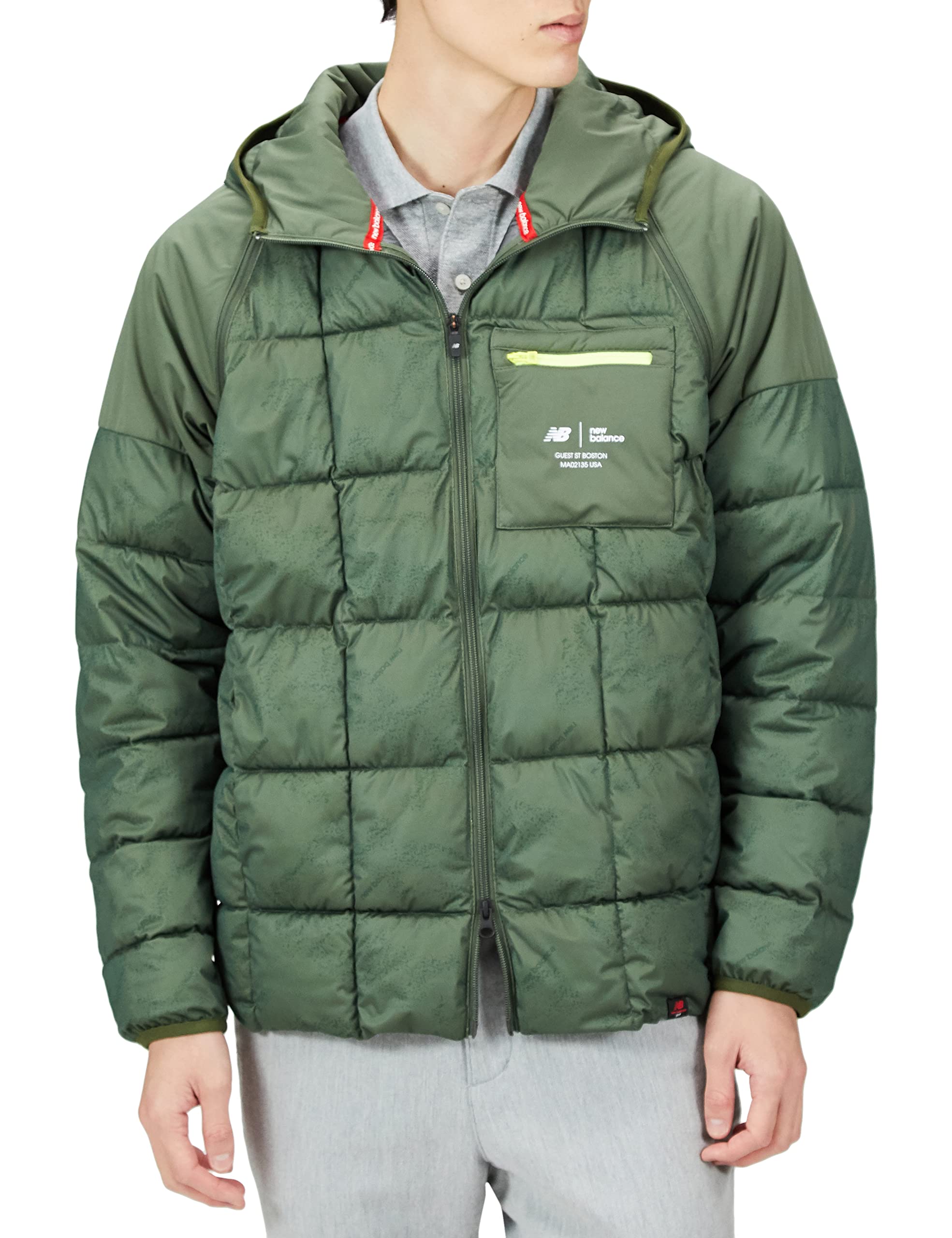 

Golf 2WAY Filled Full Zip Blouson Water 5 [New Balance] (Camouflage Pattern, FLEX-IELD Windproof, Repellent, Stretch) / Men s / 012-2220006 180_Khaki