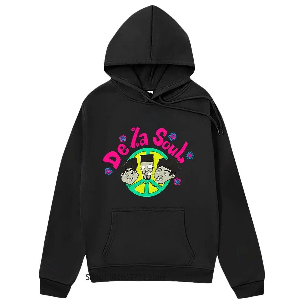 

De La Soul Is Dead Sweatshirts for Women Fashion Cute Anime Hoodie Cartoon Long Sleeve Clothes High Street Print Pullover Fleece
