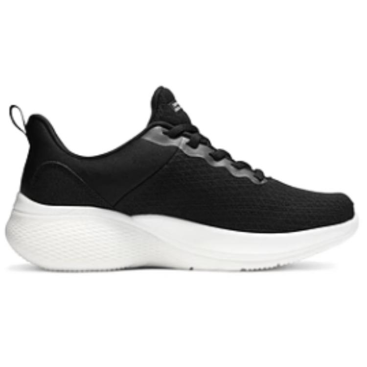 Skechers Нескользящие дышащие низкие кроссовки для бега женские кроссовки Черный Белый 117551-BLK