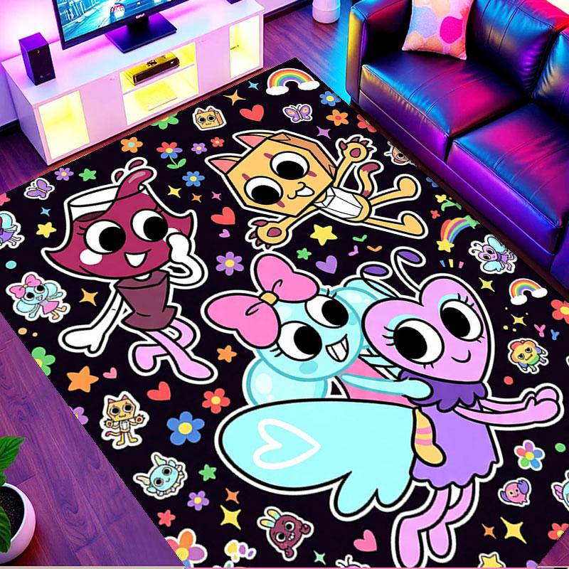 Dandy's World Print Rug, Washable Floor Carpet, For Entryway Dorm Laundry Room Office Study, Home Decor Birthday Christmas Gift