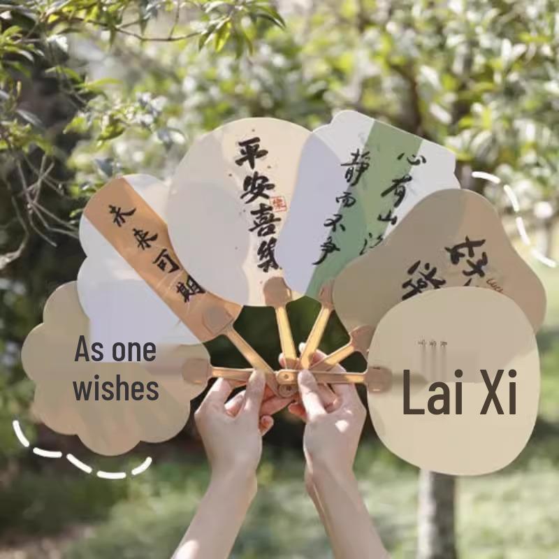 

Портативный мультяшный мини-складной веер - Милый круглый веер для женщин, детей, студентов и для домашнего использования летом