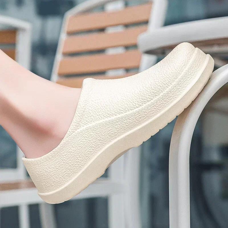 Nové pánské protiskluzové sandály, neformální kuchařské boty, lehké, odolné proti opotřebení, voděodolné a odolné proti oleji