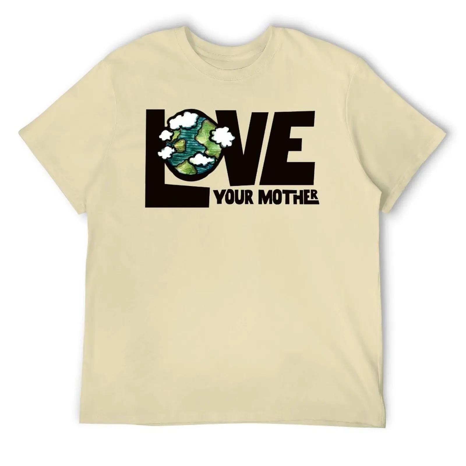 

Футболка мужская Triblend Fresh ко Дню матери с надписью «Любите свою Мать-Землю», спортивные футболки, хипстерские, саркастические, фитнес, европейский размер XXXXXL