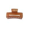 Pc Stylish 8cm Material Jelly Color Hair Claw Clip With Simple Geometric Design