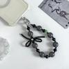 Crystal Beaded Bow Phone Lanyard – Versatile Charm and Keyring Accessory for Women